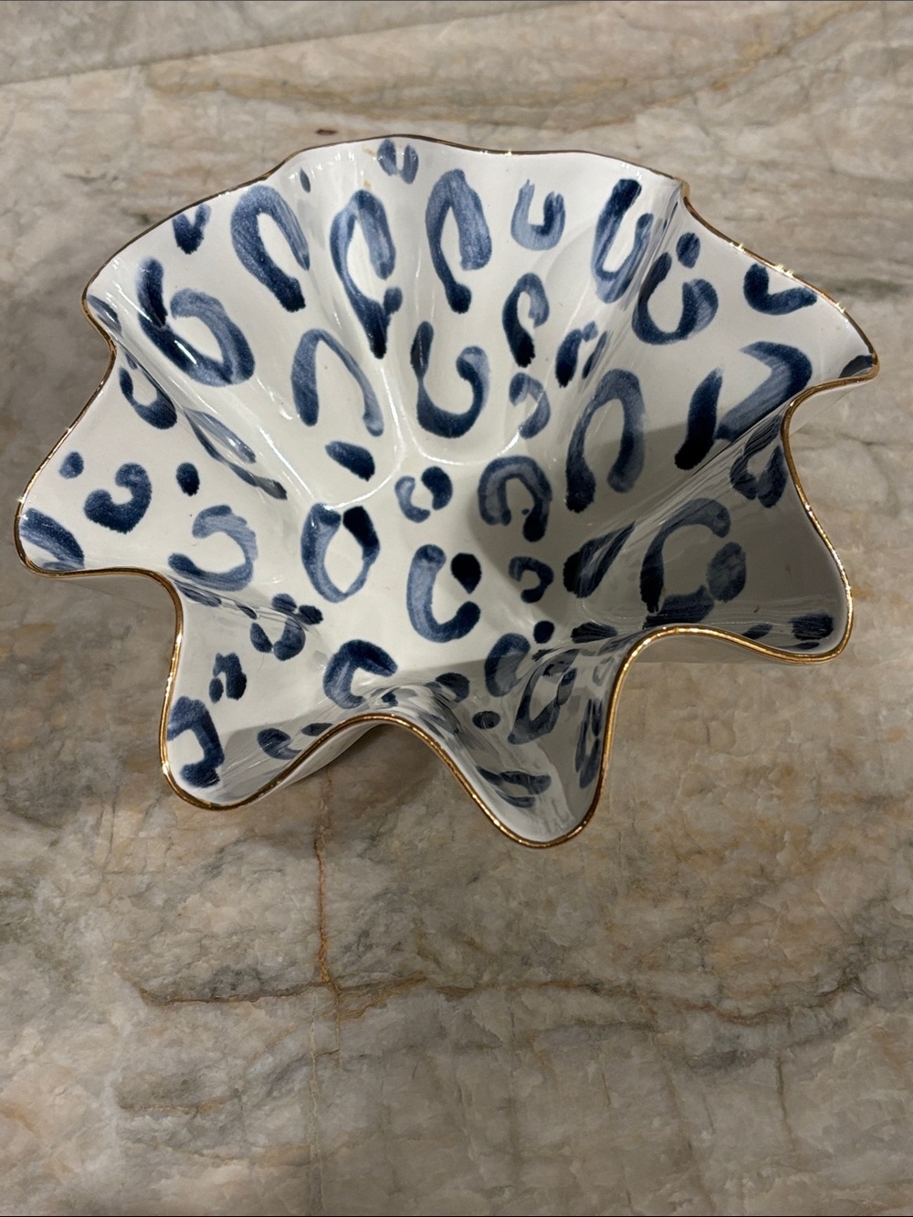 SG Adorn Midnight Leopard Wavy Bowl
